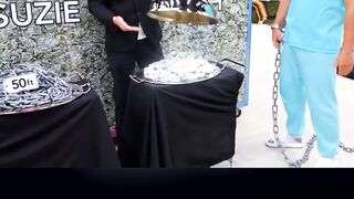 CHAIN CUT IN HALF FOR $25,000?! 😱 #shorts
