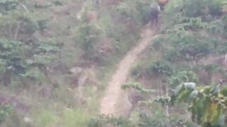 The Trek to The Motorcycle Parking Area
