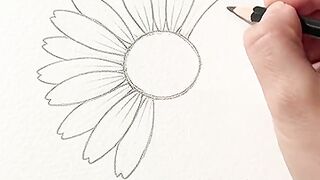 Beautiful Flower Drawing & Painting 🌸✨ | Satisfying ASMR Art 3