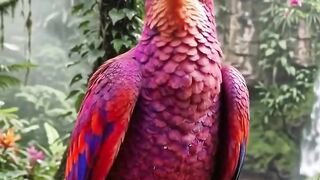 Magnificent Plum-Colored Parrot — Nature's Living Jewel 🦜💎✨