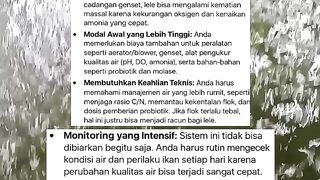 Disadvantages of Bioflog System Catfish Cultivation