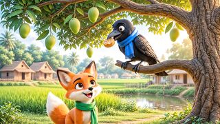 মিছা প্রশংসার ফাঁদে চালাক শিয়াল ও কাকের গল্প | The Crow and the Fox Story