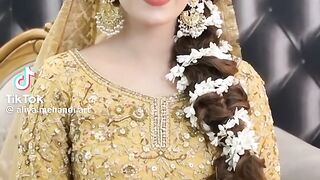 Trendy Mehndi Bridal Compelet Look