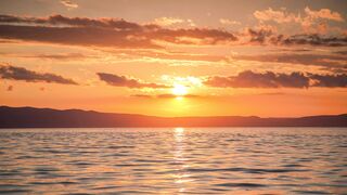 Sun setting beautiful scene