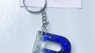 Resin Letter Keychain With Name