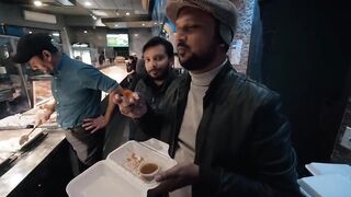 Zia Tabarak trying Pakistani Food in Canada