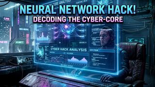 Cyberpunk Neural Network Core Analysis | Futuristic AI Control Room Sci-Fi Ambient