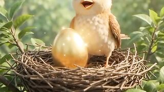 Bird and golden egg