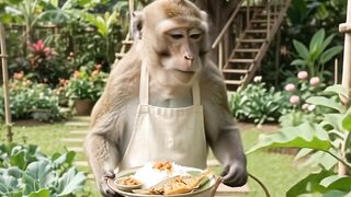 Eating in garden