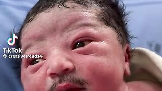 Baby with Mustace Born Retired
