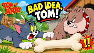 Tom Tried to Take His Giant Bone… BIG MISTAKE! 😂🐶 | Tom & Jerry