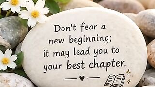Don't fear a newbegining;