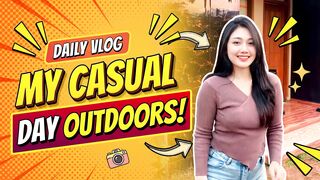 MY CASUAL DAY OUTDOORS: SPENDING TIME AT THE HOUSE FRONT! 🏡✨