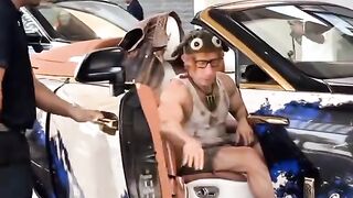 Bro Pulled Up in a Rolls-Royce Wearing the CRAZIEST Shoes 😂🔥 #Shorts
