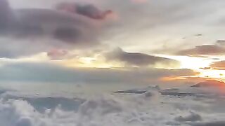Sunset Above the Clouds 🌅☁️ | A Breathtaking Sea of Clouds