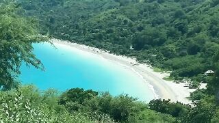 Beautiful Turquoise Bay from a Mountain Road 🌊 | Hidden Beach Paradise