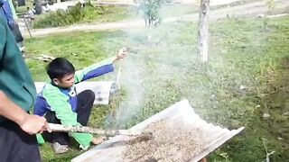 Cara sederhana untuk membuat media sekam bakar