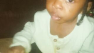 Her first time ever my 6months baby girl eating spaghetti