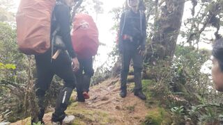 Arriving at the summit of Mount Patah 2