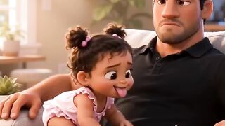 PIXAR ANIMATION, FAMILY FUN, MOM, DAD AND BABY 325