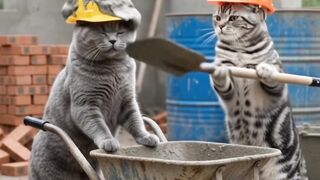 Funny cat fight 😂