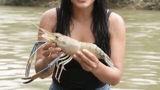 Moro sozinha aqui no Amazonas!hoje vamos fazer camarão #shorts