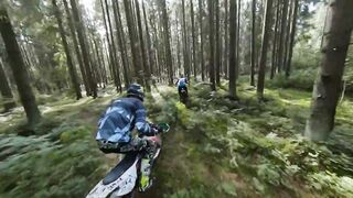 No Copyright Videos -Motorcyclists - Ride in Wood