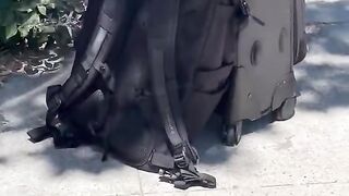 Dog doesn't want DAD to leave him 