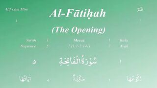 Surah 1 | Surah Fatiha | Quran Recitation | Complete Quran Series | قرآن الکریم