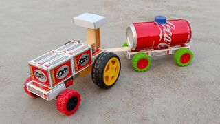 how to make matchbox tractor with trolley diy - tractor supply water tank science project