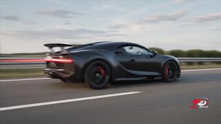 Ultimate Speed: Black Bugatti Highway Run 🏎️💨