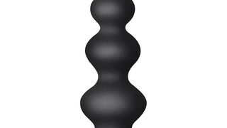 Vibrating Anal Beads Butt Plug - Flexible Silicone 16 Vibration Modes Graduated Design