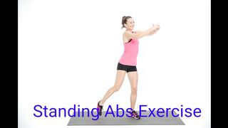 Gymnastics standing abs exercise