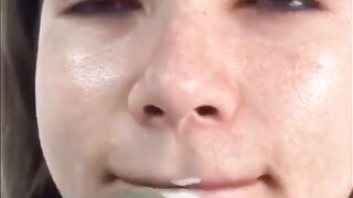 The green skin care mask