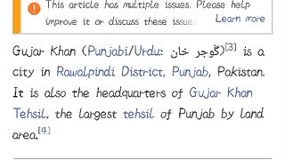 Gujar Khan City History -Rawalpindi_Punjab, Pakistan