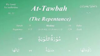 Surah 9 | Surah Al Tauba | Quran Recitation | Complete Quran Series | قرآن الکریم