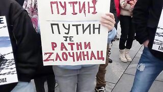ПРОТЕСТИ В СЪРБИЯ ПРОТИВ ПУТИН