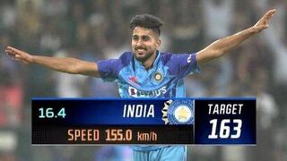 Umran Malik Fast Ball 156 Kmph