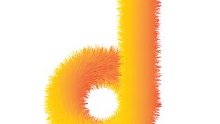 Blending logo letter d Adobe illustrator tutorial