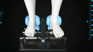 Electric foot massager.