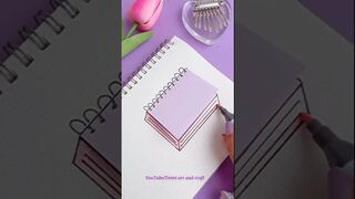 paper notes idea/ easy bullet journal frame ideas #shorts