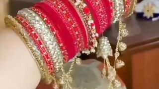 bridal variety of bangles bracelets etc.
