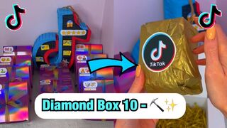 [ASMR] TikTok Mystery DIAMOND Boxes - BOX 10!!⛏✨ #Shorts