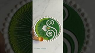 Easy Rangoli Design #funwithrangoli