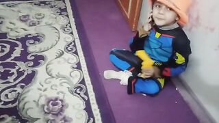 Little kids play pak army