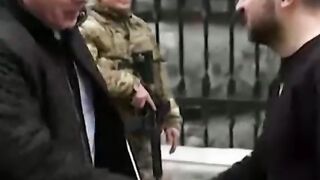 Boris Johnson has met with President Volodymyr Zelenskyy during a surprise visit to Ukraine.