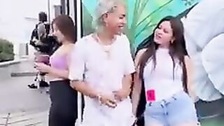 Couple kiss