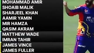 Pakistan super league squads