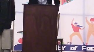 Funny speech in university student