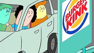 Funny animation food order